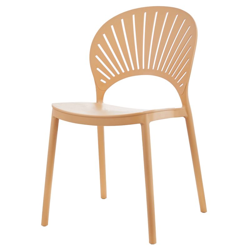 Scandinavian Plastic Kitchen Dining Room Side Chair Open Back Chair Clearhalo ' kitchen&dining_furn' 'Dining Chairs' 'Dining Tables & Seating' 'dining_chair' 'furn' 'furn_dining_chair' 'Furniture' 'furniture_dining_chair' 'Kitchen & Dining Furniture' 'kitchen' 1200x1200_6715fde3-1df8-4ac2-aba5-26c358b2bd49