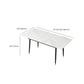 White Contemporary Rectangular and Round Easy Folding Dining Table Clearhalo 'Dining Tables & Seating' 'Dining Tables' 'dining_table' 'furn' 'furn_dining_table' 'Furniture' 'Kitchen & Dining Furniture' 1200x1200_6716640b-6c6d-426e-b8c8-6bcfc3360fb5