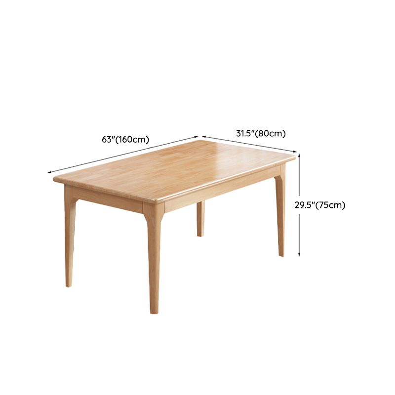 Modern Solid Wood Furniture 1/2/3/5/7 Pcs Standard Height Dining Room Table Set