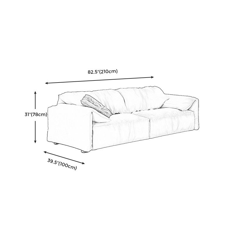 Stain-Resistant Faux Leather Sofa 2-seater Pillow Top Arm Couch Clearhalo 'furn' 'furn_sofas' 'Furniture' 'furniture_sofas' 'Living Room Furniture' 'Sofa' 'sofas' 1200x1200_6716da39-ee30-45c0-a7b8-1ba49f88c809