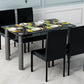Metal Modern Rectangle Indoor Table Glass Table for Kitchen and Dining Room Clearhalo ' dining_table' 'Dining Tables & Seating' 'Dining Tables' 'furn' 'furn_dining_table' 'Furniture' 'furniture_dining_table' 'Kitchen & Dining Furniture' 'kitchen&dining_furn' 'kitchen' 'kitchen_dining_table' 1200x1200_6716fcb0-d9cf-4459-985a-6380c13838e0