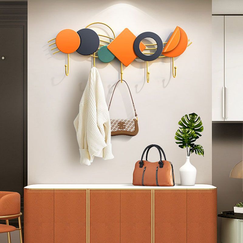 Appendiabiti a parete in metallo contemporanei a parete gancia con ganci