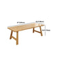 Pine Wood Dining Table Contemporary Rectangle Table with Sled Base Clearhalo 'Dining Tables & Seating' 'Dining Tables' 'dining_table' 'furn' 'furn_dining_table' 'Furniture' 'Kitchen & Dining Furniture' 1200x1200_6717dd6e-32a1-4433-8248-37b8944282ca