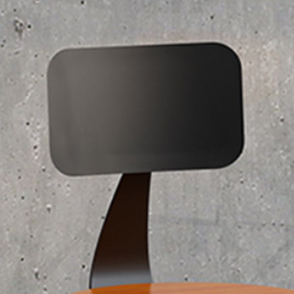 Modern Armless Counter Stool Iron Kitchen Bar Stool with Seat and Pedal