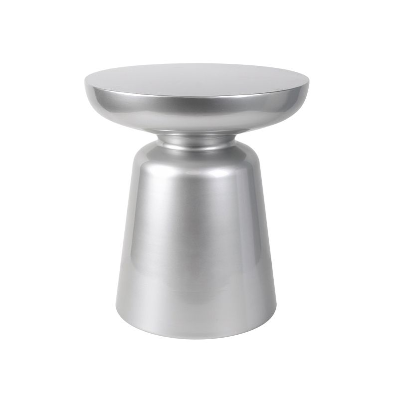 Mid-Century Modern Round Top Coffee Table 16.92"H Iron Pedestal Cocktail Table Clearhalo 'Coffee & Accent Tables' 'Coffee Tables' 'coffee_tables' 'furn' 'furn_coffee_tables' 'Furniture' 'Living Room Furniture' 1200x1200_6718ebdb-f130-4a9e-94fc-264ac439dfc6