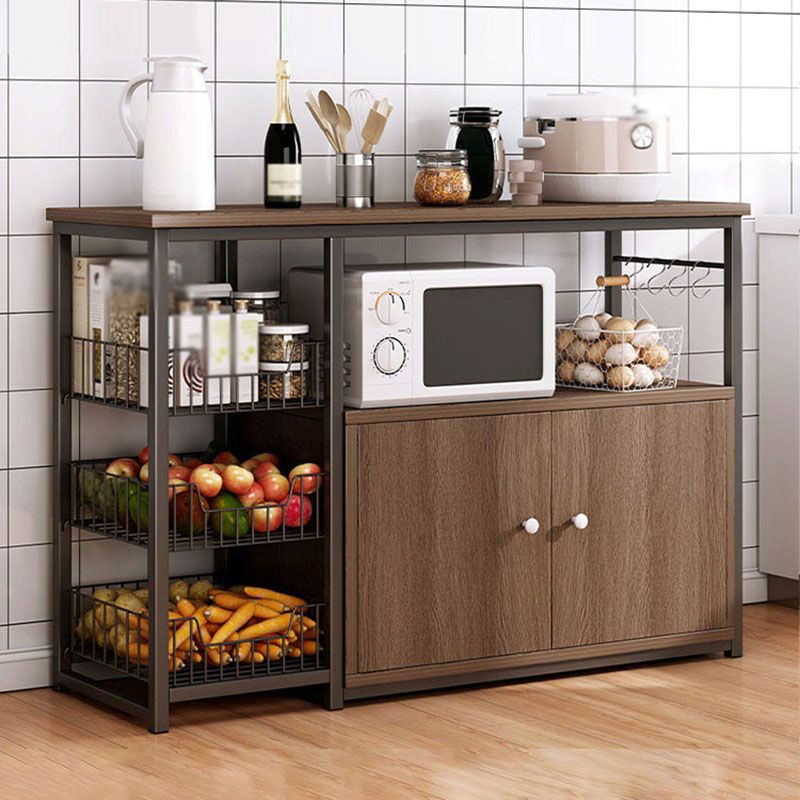 Modern Style Sideboard Metal Open Storage Sideboard for Kitchen Dining Room Clearhalo 'buffet_sideboard' 'Buffets & Sideboards' 'furn' 'furn_buffet_sideboard' 'Furniture' 'Kitchen & Dining Furniture' 1200x1200_6719ca5e-c1b5-4966-9477-c3da78062628