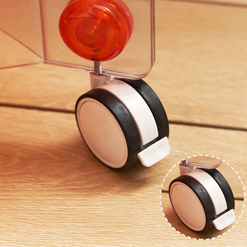 Moderner Acryl -runder Beistelltisch mit Casters Tably Top 2 - Tier End Table Set