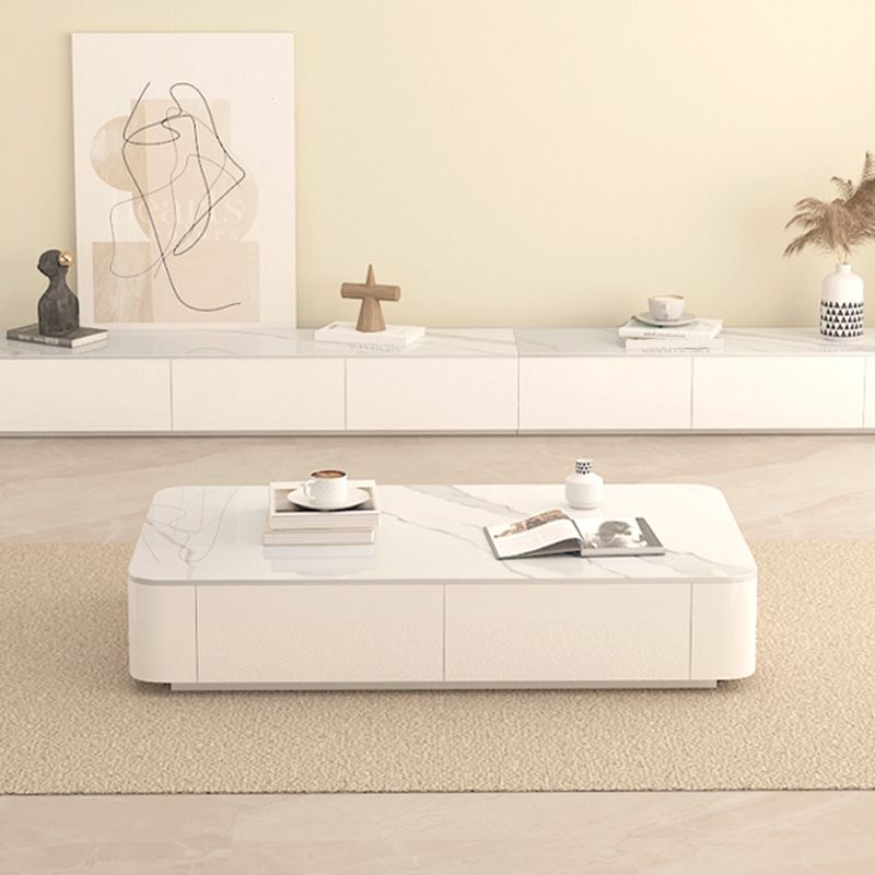 Table basse rectangulaire Block Table basse simple moderne avec tiroirs