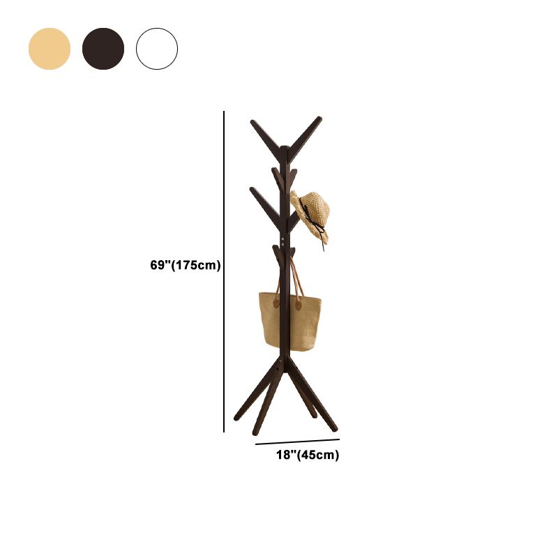 Wooden Hall Stand Entryway Hook Tripod Steady Hall Tree Coat Hanger Clearhalo 'Entry & Mudroom Furniture' 'furn' 'furn_hall_tree_coat_racks' 'Furniture' 'Hall Trees & Coat Racks' 'hall_tree_coat_racks' 1200x1200_67209d9d-c47b-45d1-b57f-bee8a2c524ae