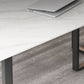 Rectangle Double Pedestal Industrial Table Fixed Table with Sintered Stone Clearhalo ' dining_table' 'Dining Tables & Seating' 'Dining Tables' 'furn' 'furn_dining_table' 'Furniture' 'furniture_dining_table' 'Kitchen & Dining Furniture' 'kitchen&dining_furn' 'kitchen' 'kitchen_dining_table' 1200x1200_6722aef4-f4e6-498b-a8d4-6926a4db6ffa