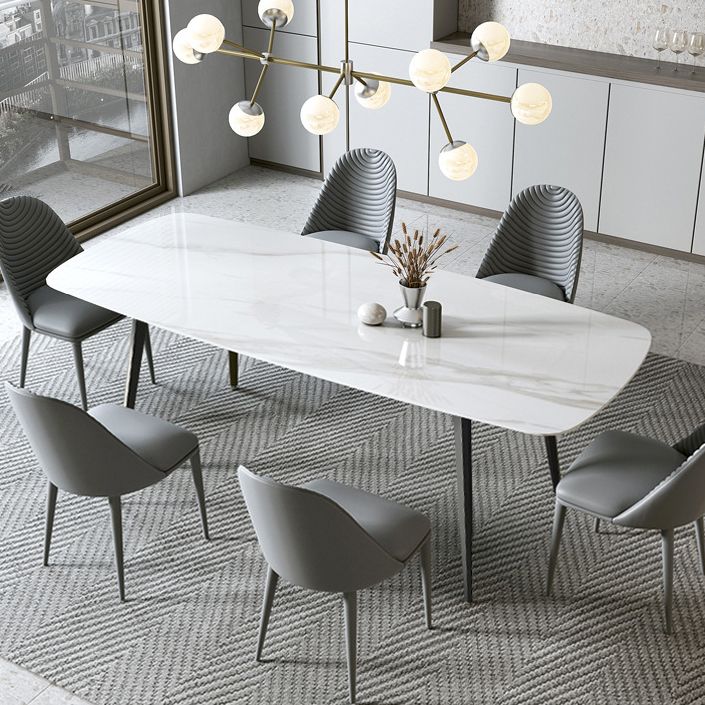 Tavolo da pranzo a base di rettangolo contemporanea con 4 gambe