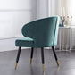 Velvet Dining Arm Chair Upholstered Dining Accent Chair for Home