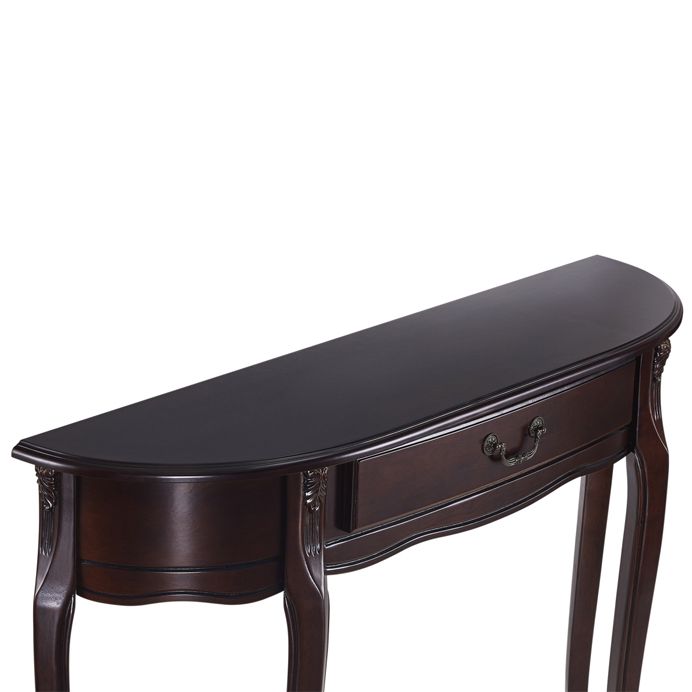 Mesa de madera moderna de mediados de siglo Media de la mitad de la mesa de la consola de sofá luna para Hall