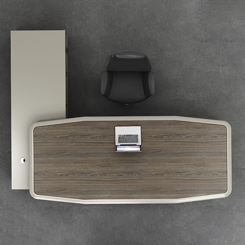 Moderne Holzbüro-Executive Desk L-Form Office Desk mit Schubladen