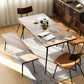 Rectangle Table Dinette Table Industrial Dinner Room Kitchen Table for Indoor Clearhalo ' dining_table' 'Dining Tables & Seating' 'Dining Tables' 'furn' 'furn_dining_table' 'Furniture' 'furniture_dining_table' 'Kitchen & Dining Furniture' 'kitchen&dining_furn' 'kitchen' 'kitchen_dining_table' 1200x1200_67280ac7-eb8b-4624-bde9-f49ef6f919bd