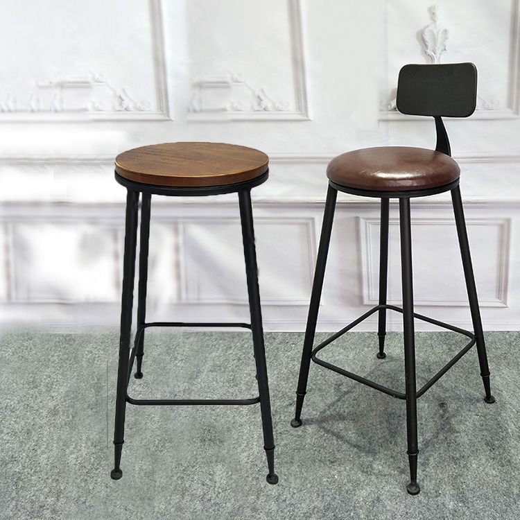 Tavolo da bar in legno massiccio in stile industriale set 1/2/3/4 pezzi Tavolino con sgabelli alti