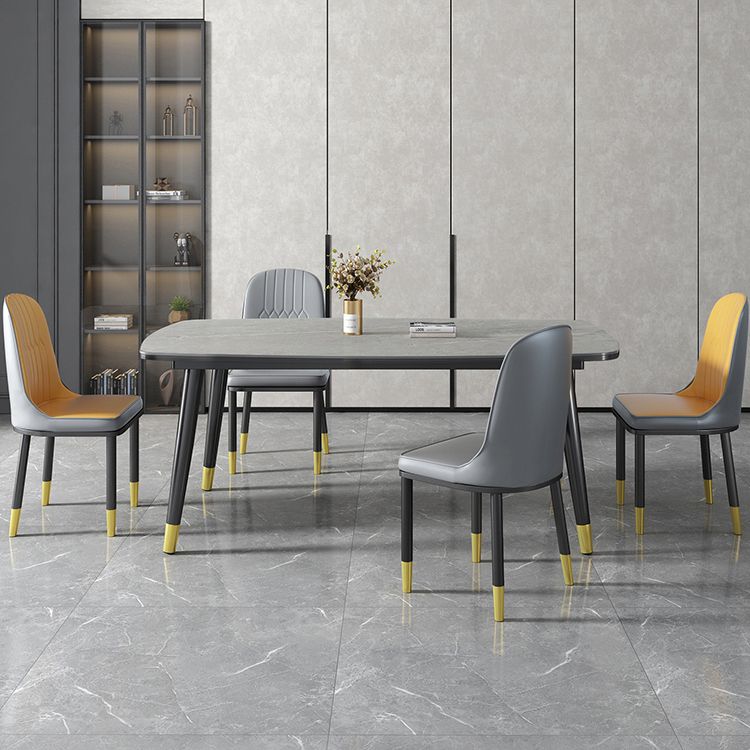 Modern Sintered Stone Standard Dining Table Rectangle Shape Dining Table for Kitchen Clearhalo ' dining_table' 'Dining Tables & Seating' 'Dining Tables' 'furn' 'furn_dining_table' 'Furniture' 'furniture_dining_table' 'Kitchen & Dining Furniture' 'kitchen&dining_furn' 'kitchen' 'kitchen_dining_table' 1200x1200_6729e439-90a9-4f9e-b1bd-da8399dafb57