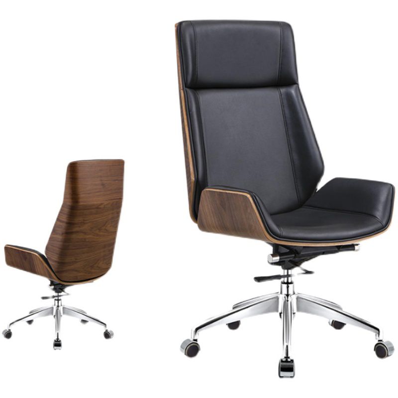 Silber Metal Base Contemporary Office Chair Executive Ergonomic Desk Chair Stuhl