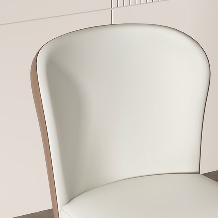Contemporary Metal Dining Chairs Armless Wingback Side Chair for Home Use Clearhalo ' kitchen&dining_furn' 'Dining Chairs' 'Dining Tables & Seating' 'dining_chair' 'furn' 'furn_dining_chair' 'Furniture' 'furniture_dining_chair' 'Kitchen & Dining Furniture' 'kitchen' 1200x1200_672d74f4-fd26-46d2-bea0-e83c9c5b2fbc