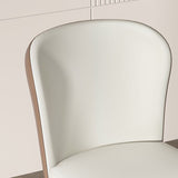 Contemporary Metal Dining Chairs Armless Wingback Side Chair for Home Use Clearhalo ' kitchen&dining_furn' 'Dining Chairs' 'Dining Tables & Seating' 'dining_chair' 'furn' 'furn_dining_chair' 'Furniture' 'furniture_dining_chair' 'Kitchen & Dining Furniture' 'kitchen' 1200x1200_672d74f4-fd26-46d2-bea0-e83c9c5b2fbc