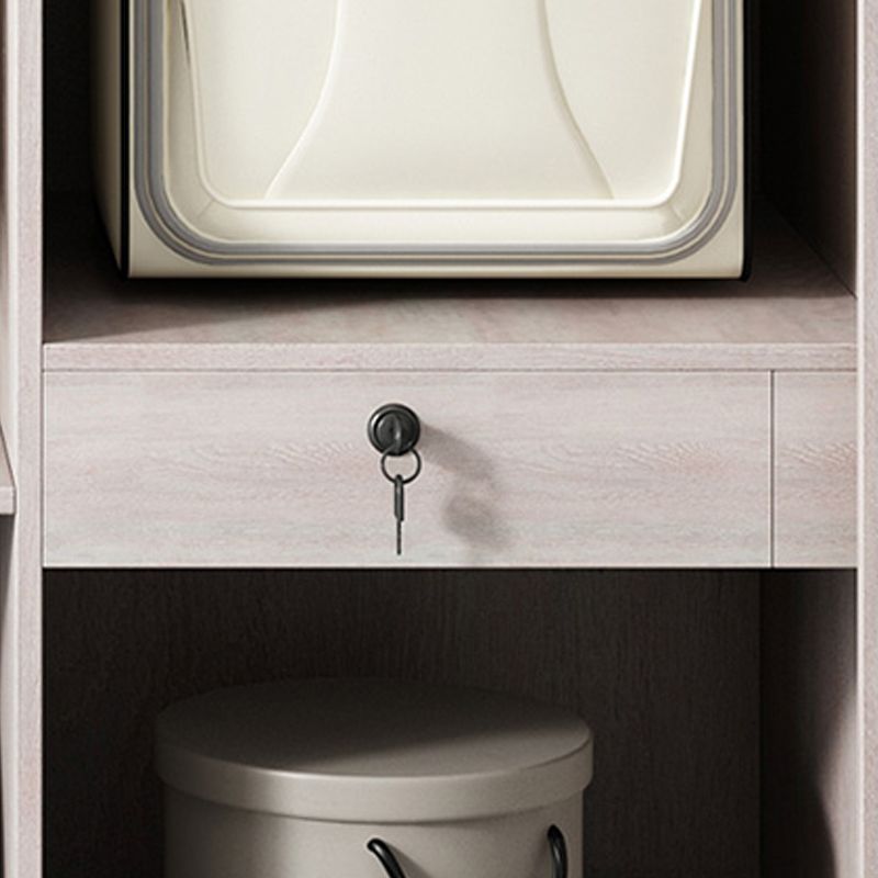 Sliding Wardrobe Closet with Shelves Modern Wardrobe Armoire Clearhalo 'Armoires & Wardrobes' 'armoires_wardrobes' 'Bedroom Furniture' 'furn' 'furn_armoires_wardrobes' 'Furniture' 1200x1200_67306a36-1596-49c9-8c51-c4c1b47faad1