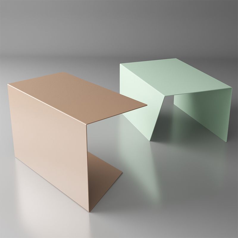 Mesa de trineo de trineo de mediados de siglo de la mesa del sofá metal de la mesa del sofá