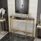 Tavolo di divano console in marmo moderno mezza luna tavolo da fine moon per hall