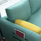 Scandinavian 32.28 " H Cotton Blend Square Arm Sofa & Chaise Clearhalo 'furn' 'furn_sectionals' 'Furniture' 'Living Room Furniture' 'Sectionals' 1200x1200_67315f5f-fcd1-4c22-8c05-b8abccc0324b