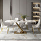 Luxurious Sintered Stone Top Dining Set Rectangular 1/4/5/7 Pieces Dining Room Table Set Clearhalo 'Dining Room Sets' 'Dining Tables & Seating' 'dining_room_set' 'furn' 'furn_dining_room_set' 'Furniture' 'Kitchen & Dining Furniture' 1200x1200_67323cb7-920e-49fb-b92a-f04cd4f6978d