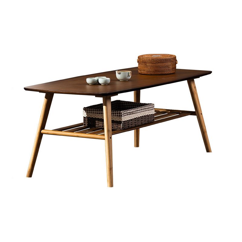 4 Legs 1 Single Coffee Table with Wood Accents Modern Rectangular Cocktail Table Clearhalo 'Coffee & Accent Tables' 'Coffee Tables' 'coffee_tables' 'furn' 'furn_coffee_tables' 'Furniture' 'furniture_coffee_tables' 'Living Room Furniture' 1200x1200_6737fc37-0f14-4ed1-bdf6-78cc30093687