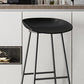 Modern Armless Backrest Counter Stool Iron Household Bar Stool with Plastic Seat and Pedal Clearhalo 'Bar Furniture' 'Bar Stools' 'bar_stools' 'furn' 'furn_bar_stools' 'furniture_bar_stools' 'Kitchen & Dining Furniture' 'kitchen&dining_furn' 'kitchen' 'kitchen_furn' Furniture' 1200x1200_67381e46-f471-4593-b67c-7eadfd0ba610