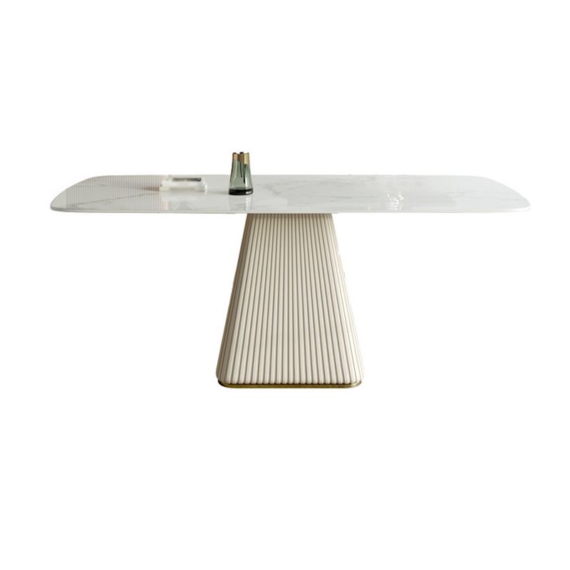 Nordic Sintered Stone Top Dining Set Rectangle 1/5/6/7 Pieces Dining Table with Chairs Clearhalo 'Dining Room Sets' 'Dining Tables & Seating' 'dining_room_set' 'furn' 'furn_dining_room_set' 'Furniture' 'furniture_dining_room_set' 'Kitchen & Dining Furniture' 1200x1200_673930e4-3845-40f4-b4b9-ba087a13bb09