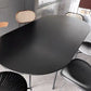 Oval Shape Minimalist Dining Table Wood Color Fixed Table with Solid Wood Clearhalo ' dining_table' 'Dining Tables & Seating' 'Dining Tables' 'furn' 'furn_dining_table' 'Furniture' 'furniture_dining_table' 'Kitchen & Dining Furniture' 'kitchen&dining_furn' 'kitchen' 'kitchen_dining_table' 1200x1200_6739fdbd-fa42-4d53-94ef-c1899ae97691