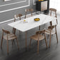 Rectangle Industrial Dining Table White Fixed Table with Sintered Stone Clearhalo ' dining_table' 'Dining Tables & Seating' 'Dining Tables' 'furn' 'furn_dining_table' 'Furniture' 'furniture_dining_table' 'Kitchen & Dining Furniture' 'kitchen&dining_furn' 'kitchen' 'kitchen_dining_table' 1200x1200_673a092a-ba41-485a-8546-d2bf9f9e5464