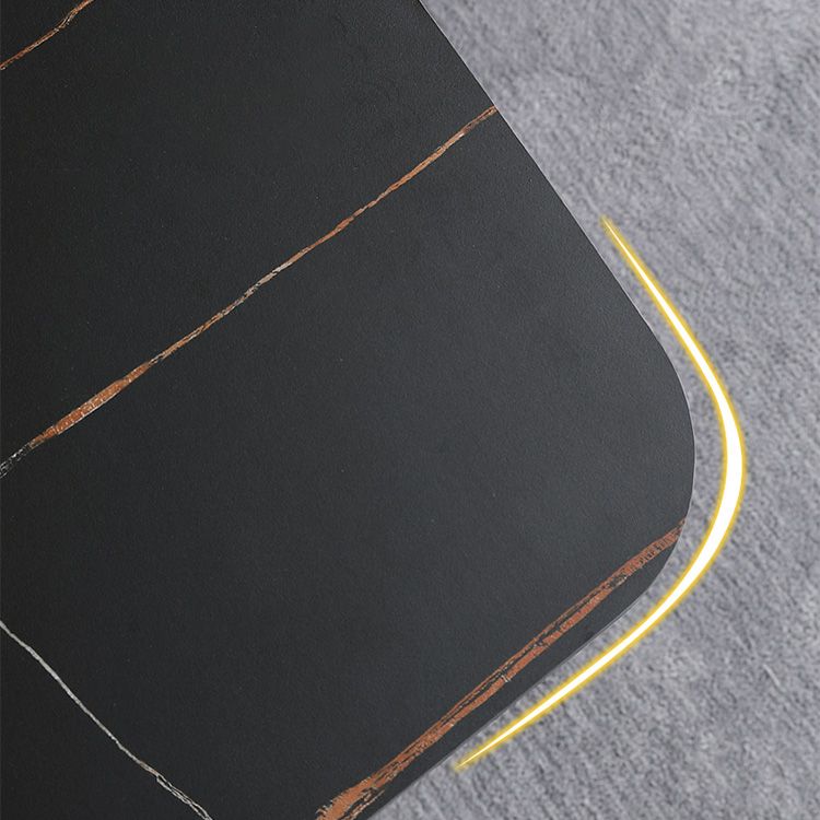Sintered Stone Black Dining Table Simplicity Trestle Base Table for Dining Room Clearhalo ' dining_table' 'Dining Tables & Seating' 'Dining Tables' 'furn' 'furn_dining_table' 'Furniture' 'furniture_dining_table' 'Kitchen & Dining Furniture' 'kitchen&dining_furn' 'kitchen' 'kitchen_dining_table' 1200x1200_673a9280-24ee-4346-af25-3d37fb729116