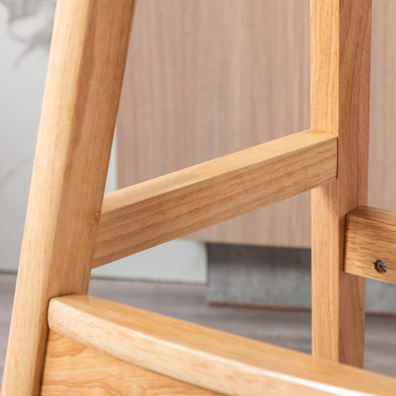 Scandinavian Milk Tea Shop Footrest Stool Matte Finish Solid Wood Bar Stool Clearhalo 'Bar Furniture' 'Bar Stools' 'bar_stools' 'furn' 'furn_bar_stools' 'Furniture' 'furniture_bar_stools' 'Kitchen & Dining Furniture' 1200x1200_673abe30-845a-4c07-ab1b-82e5db298ff7