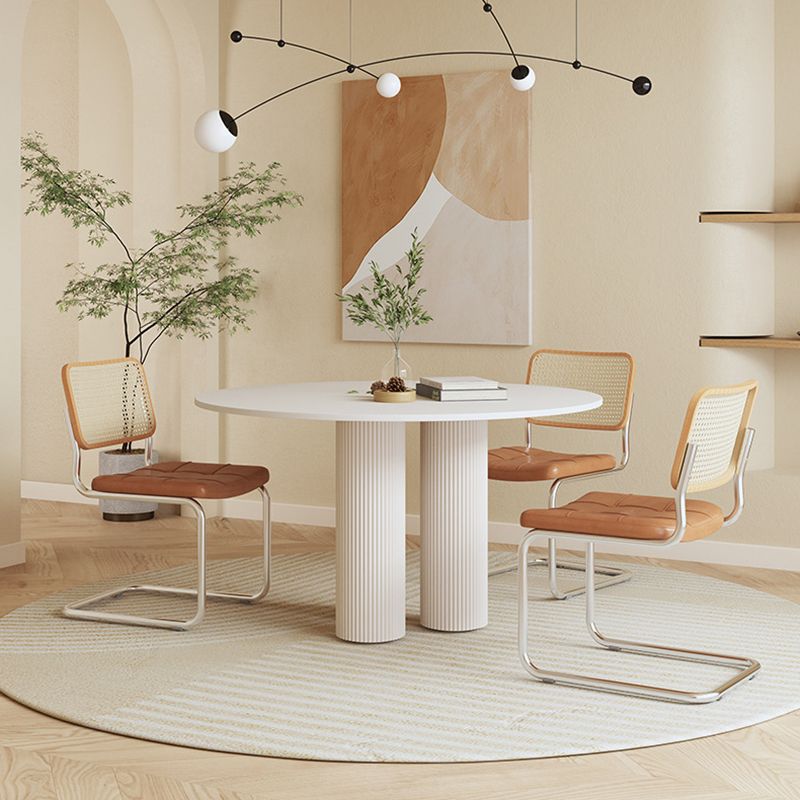 Round Stone Dining Table Contemporary Dining Table for Dining Room