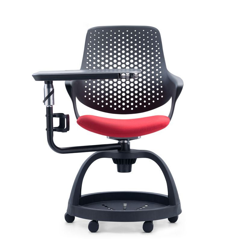 Silla de conferencia no angustiante moderna de plástico con silla de ruedas giratorias