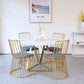 Table à manger de luxe traditionnelle Table ronde en marbre artificiel pour la maison