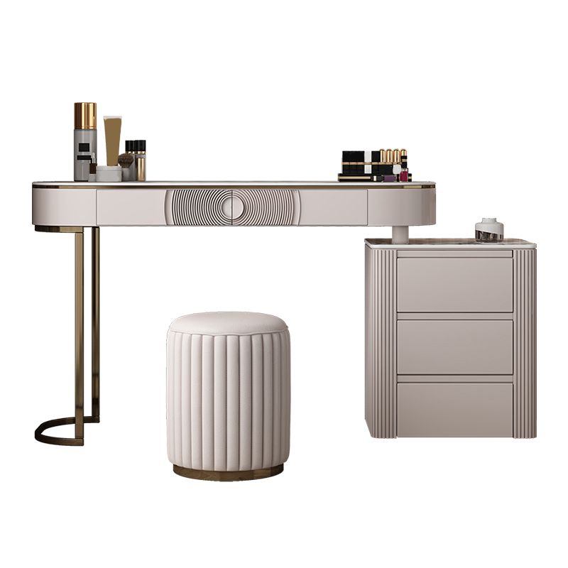 Glam Slate Top Make-up Vanity Set 5-Drawers Eitelkeitsverkederstisch