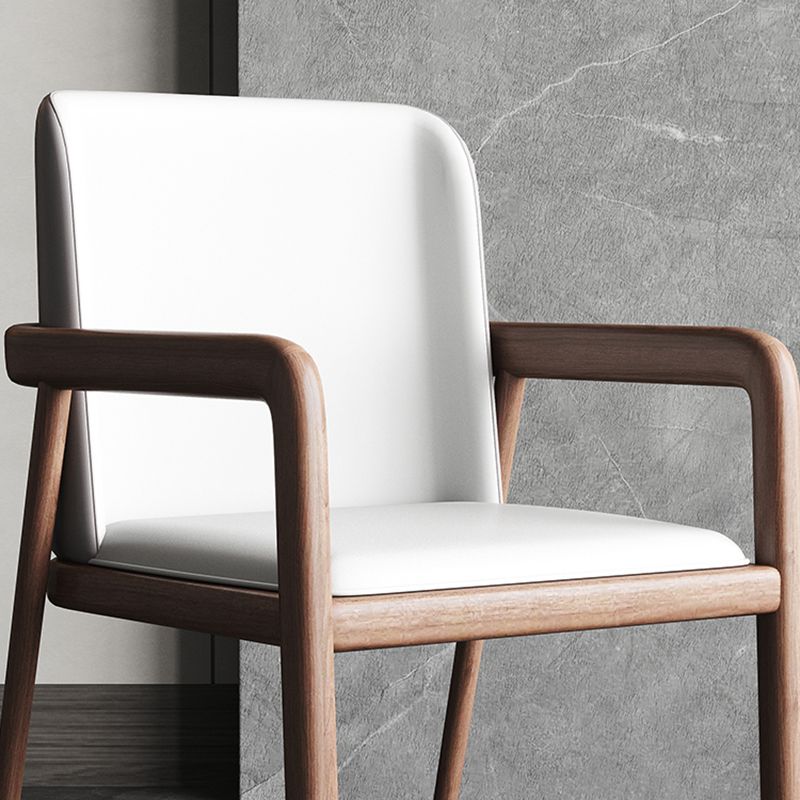 Contemporary Fixed Arms Chair Leather Conference Chair for Office Clearhalo 'furn' 'furn_office_chair' 'Furniture' 'Office Chairs' 'Office Furniture' 'office_chair' 1200x1200_6741890e-ea93-4f9d-b4f9-d4deca9da0fd