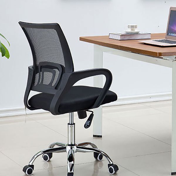 Modern Breathable AirGrid Swivel Chair Microfiber Desk Mid Back Chair Clearhalo 'furn' 'furn_office_chair' 'Furniture' 'Office Chairs' 'Office Furniture' 'office_chair' 1200x1200_674525a8-71a4-4f7a-abd4-f115b1f24855