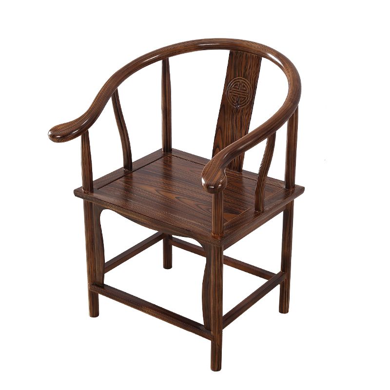 Traditional Style Arm Chair Solid Wood Slat Back Dining Chair for Home Clearhalo 'Dining Chairs' 'Dining Tables & Seating' 'dining_chair' 'furn' 'furn_dining_chair' 'Furniture' 'Kitchen & Dining Furniture' 1200x1200_67465114-d2b4-4d92-bfaf-ac0d76f5fb2c