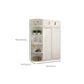 Modern White Wood Frame Wardrobe Freestanding Wardrobe with Soft Close Doors