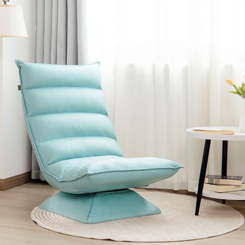 Reclinabile a wingback contemporaneo in metallo girevole colore solido reclinabile