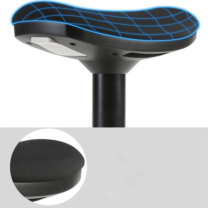 Modern Desk Chair Adjustable Chair Armless Upholstered Office Chair in Black Clearhalo 'furn' 'furn_office_chair' 'Furniture' 'Office Chairs' 'Office Furniture' 'office_chair' 1200x1200_674be370-de3f-452b-8a10-f5b875f83351