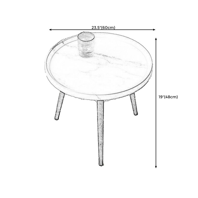 Tavolo da gamba a 4 gambe ovale/rotonda in legno ovale/rotonda tavolino laterale
