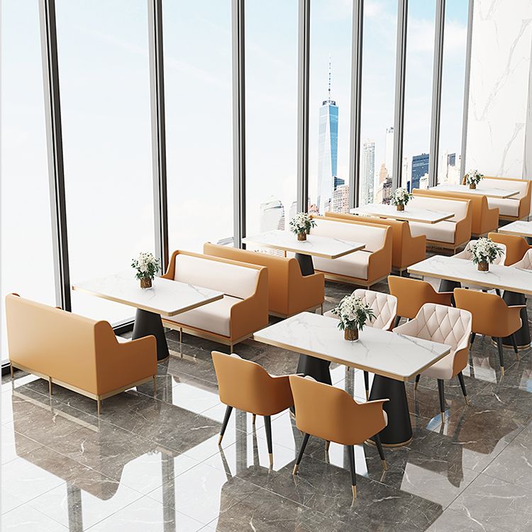 Sintered Stone Top Dining Table Traditional Luxury Dining Table with Metal Frame Clearhalo ' dining_table' 'Dining Tables & Seating' 'Dining Tables' 'furn' 'furn_dining_table' 'Furniture' 'furniture_dining_table' 'Kitchen & Dining Furniture' 'kitchen&dining_furn' 'kitchen' 'kitchen_dining_table' 1200x1200_674efce4-8916-4cf4-afb5-79d577d6c025