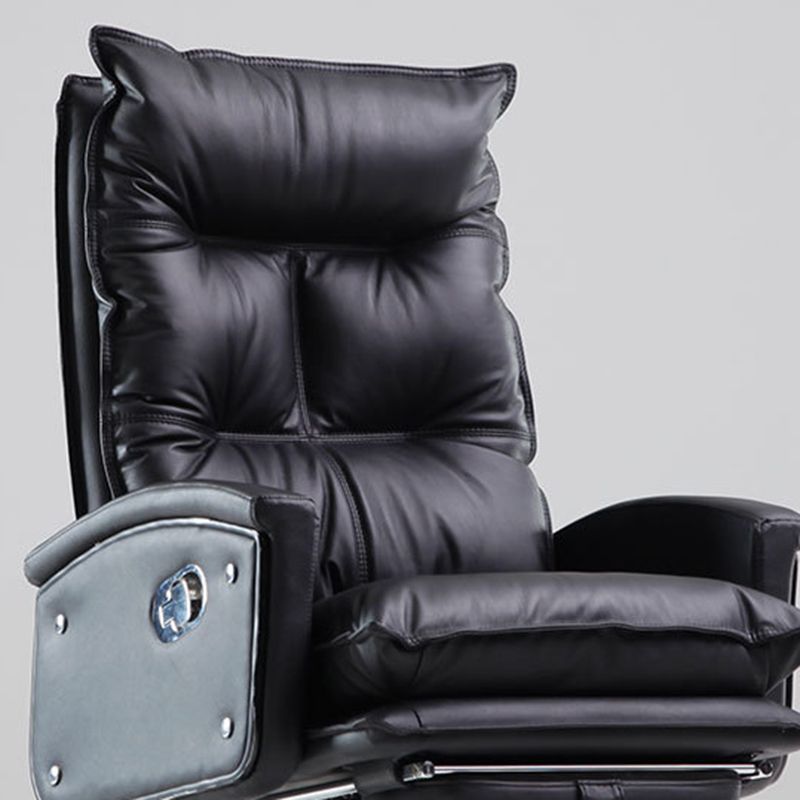 Contemporary Desk Chair Leather Executive Chair High-Back Chair with Wheels Clearhalo 'furn' 'furn_office_chair' 'Furniture' 'Office Chairs' 'Office Furniture' 'office_chair' 1200x1200_67509868-619e-4fc9-bc03-e658a5336813
