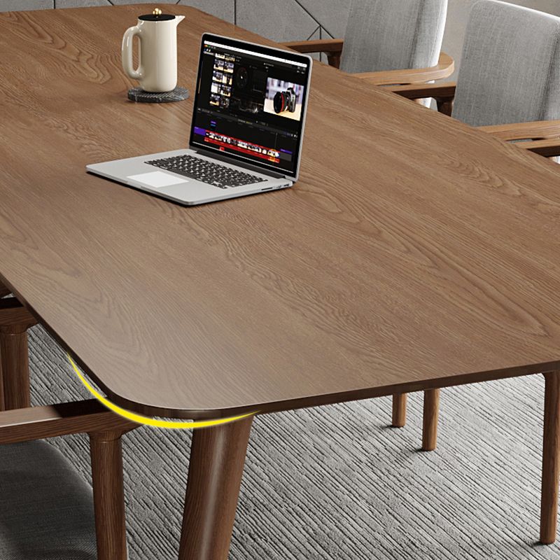 Pine Wood Top Dining Table Contemporary Dining Table with 4 Legs Clearhalo 'Dining Tables & Seating' 'Dining Tables' 'dining_table' 'furn' 'furn_dining_table' 'Furniture' 'furniture_dining_table' 'Kitchen & Dining Furniture' 1200x1200_6750ffc2-59d6-4999-be81-7a819975c078